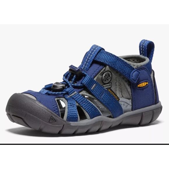 KEEN Seacamp II CNX Closed Toe Sandal Youth Size 2 Blue New With Box - Picture 3 of 9